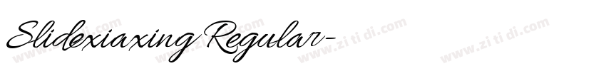 Slidexiaxing Regular字体转换